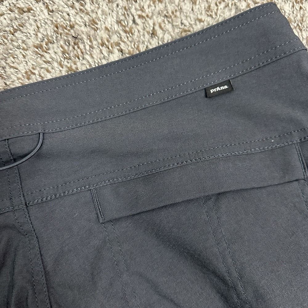 PrAna Halle Jogger II Pants Womens 12 Gray Cargo Hiking Stretch Outdoor Travel - Picture 8 of 9
